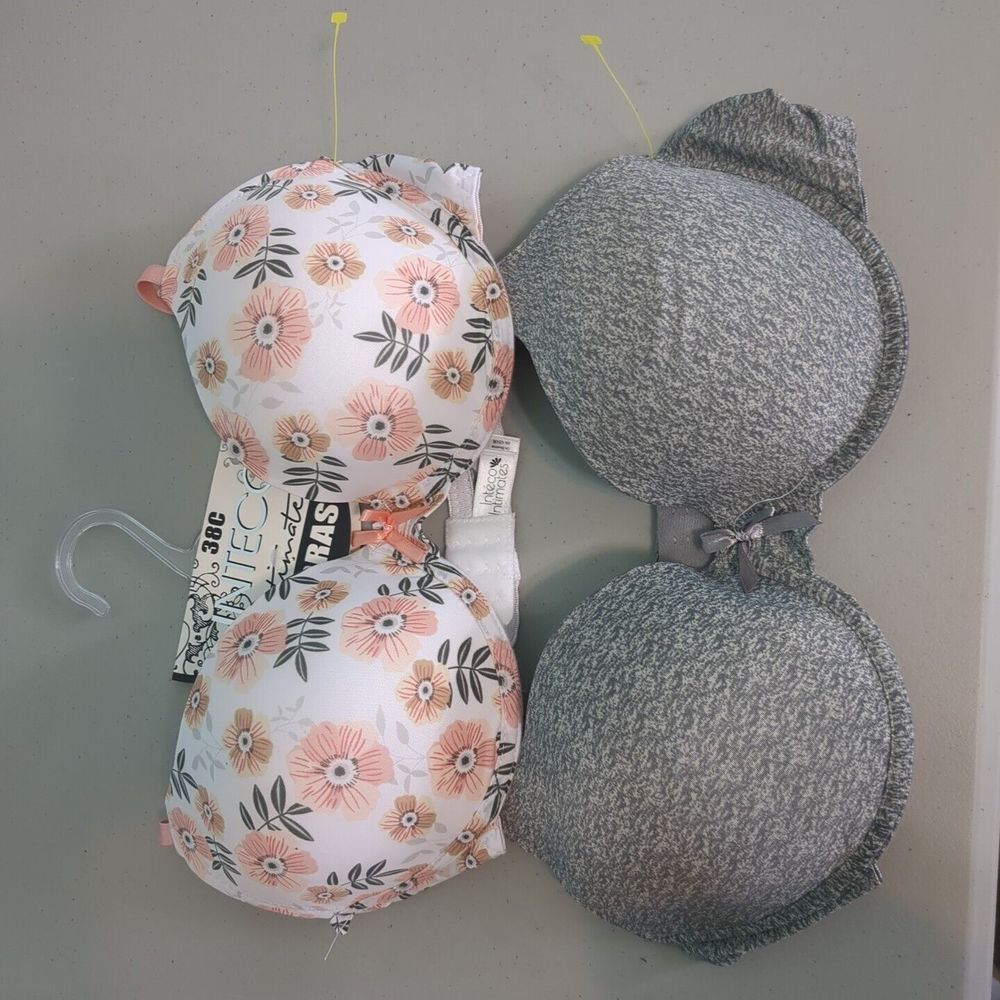 Inteco Intimates 2 Padded Bra Set Size 38C new with tags
